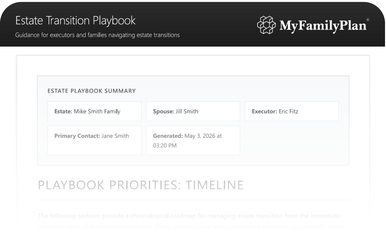 Estate Transition Playbook