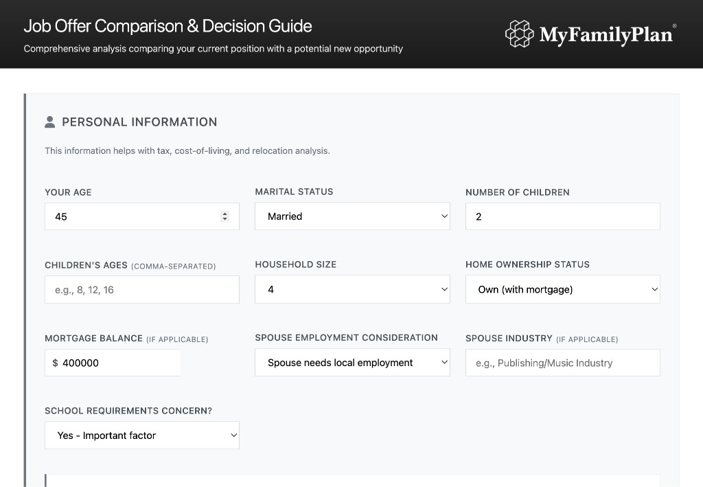 Job Offer Comparison & Decision Guide