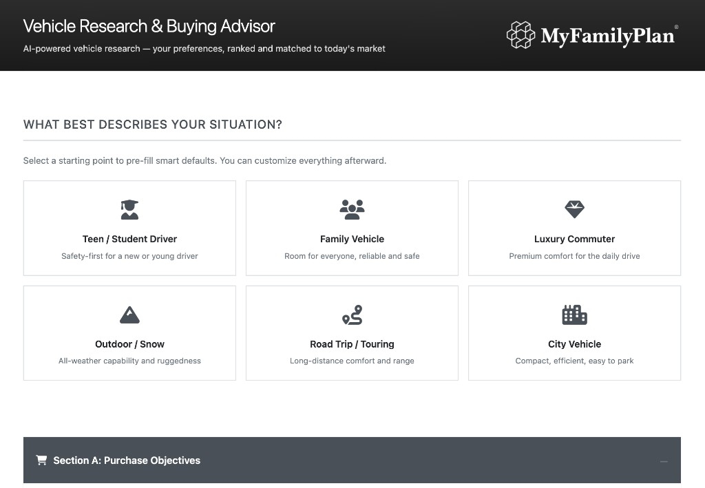 Vehicle Research & Buying Advisor